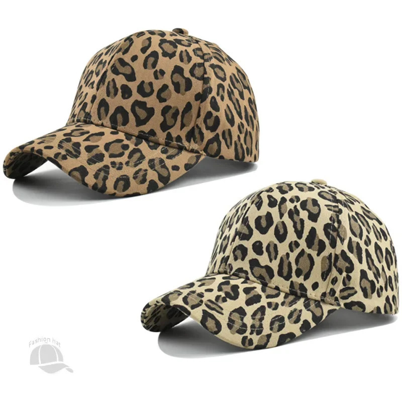 Unisex Dome Woman Summer Hat Leopard Print Baseball Cap Man Fisherman Hat Outdoor Shade Fashion Peaked Cap Summer Cap Ladies 250320