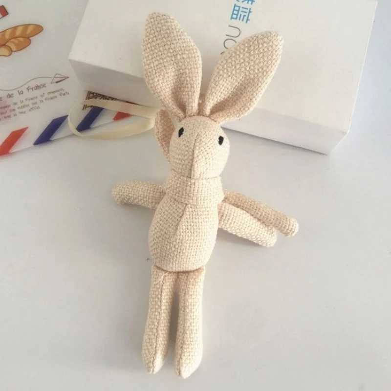 Girl Linen Rabbit Keychain Womens Cute Boemian Plush Sack Rabbit Keychain Bag Car Pavilion Jewelry Party Toy GiftXJ250319
