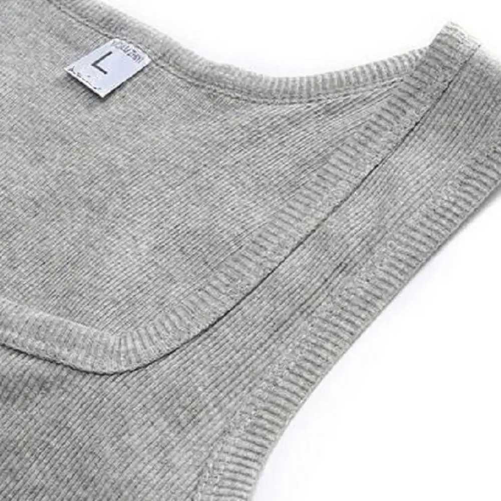 Hot selling summer mens and womens basic elastic vest pure cotton sleeveless mens T-shirt fitness T-shirtXJ250319
