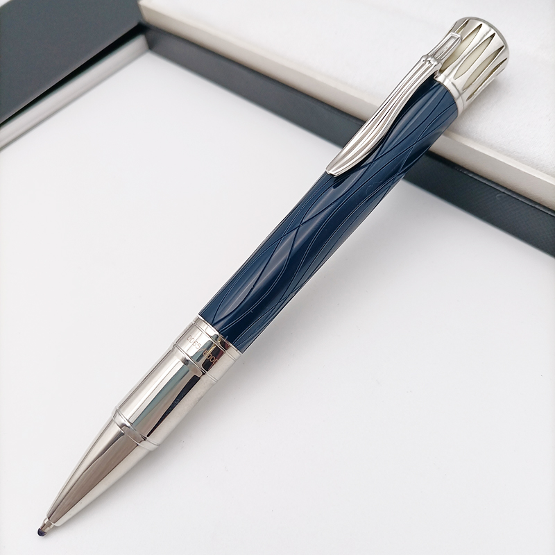 M Rollerball Ballpoint Pen Great Writer Edition Mark Twain Black Blue Wine Red Resin Engrave With Serial Number 0068/8000