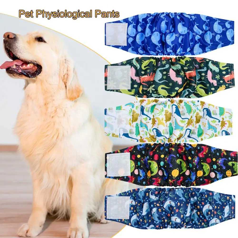 Mens dog belly with diaper fastener tape adjustable high absorption leak proof comfortable and breathable suitable for training dog supplies Y250320