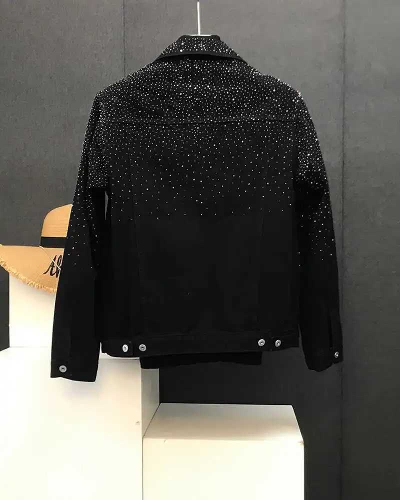 Fashion hot diamond jacket spring/summer 2025 new mens top retro short jacket W250320