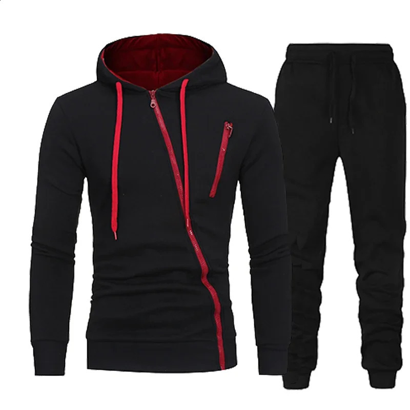 2024 mens hooded sweatshirtpants 2PCS jogging sportswear casual sweatshirt spring autumn set 250319