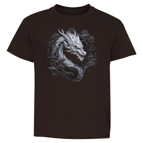 T shirt for Mens Gray Wood Dragon Graphic for Men Short Sleeve tees Shirts Tshirt Graphic Tee Casual Tops Clothes Short sleeve