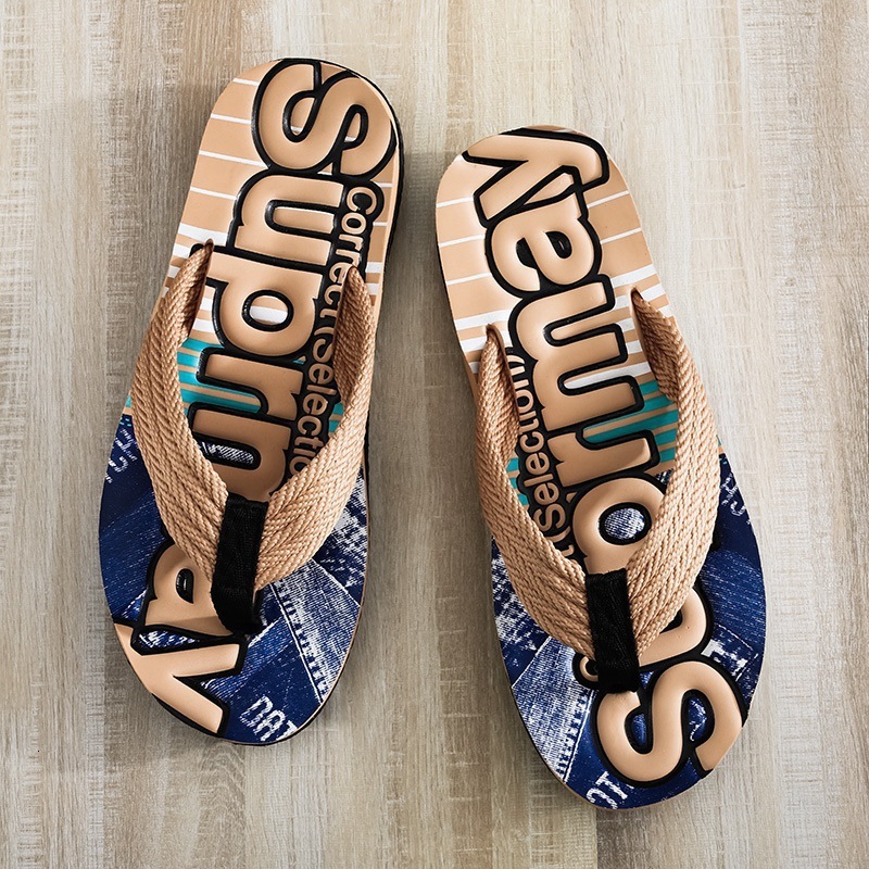 2025 Women's New Flip Flops Designersandal Korean Version Fashionable Outdoor Beach Slippers Trendy Men's Personalized Clip On Sandals For H