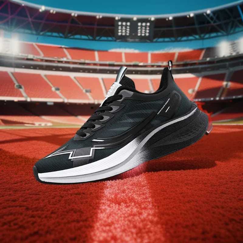 Xtep Mens Running Shoes 2025 Spring Lightweight Soft Cushion Wear resistant Training Running Shoes Y250320