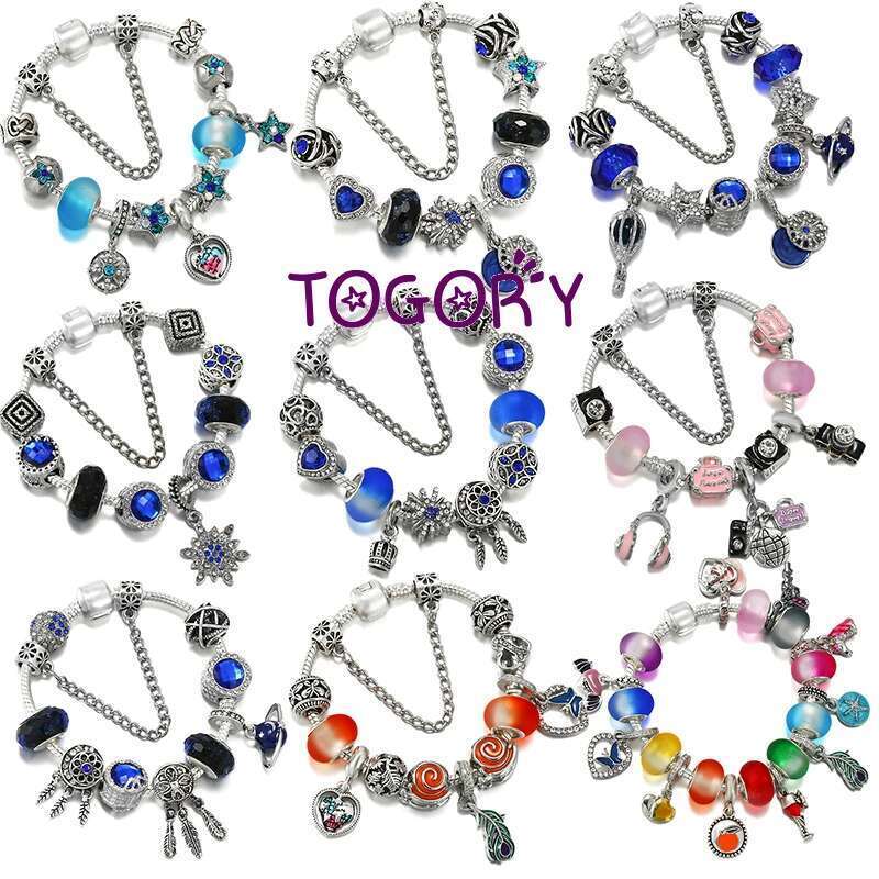 Shinning Rhie Star Beads Charm Bracelets With Snake Chain Brand Bracelets For Women Bijoux Pulseras Jewelry Gift