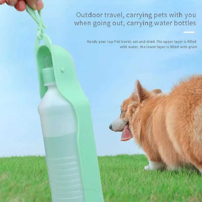 250ML/500mL dog outdoor kettle water dispenser portable cup water dispenser pet water dispenser Y250319