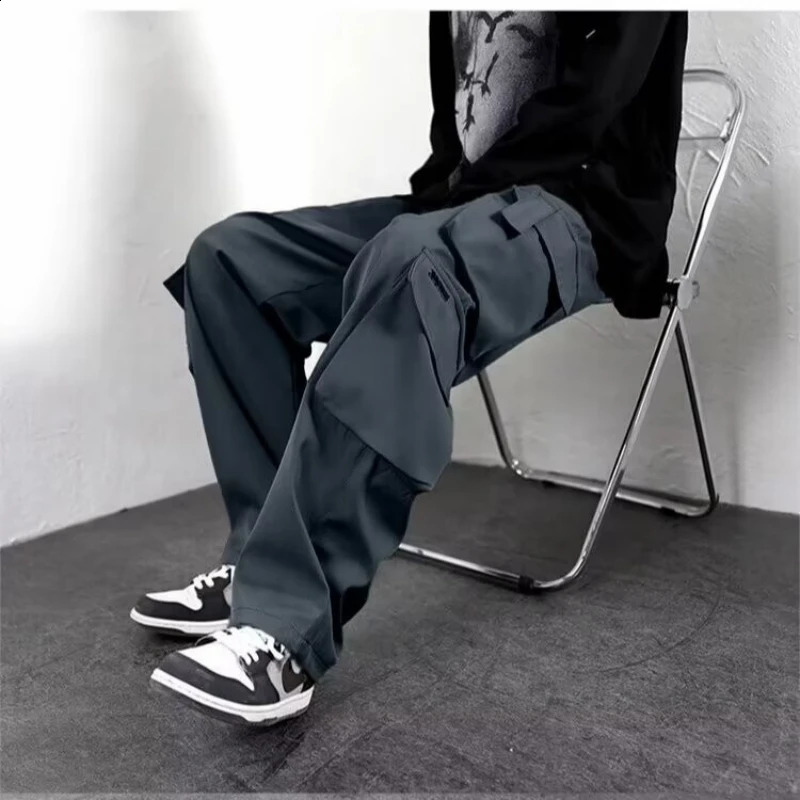 Sports pants for men autumn freight Youngla fitness center largesized sports clothes Trousers loose fit 250319
