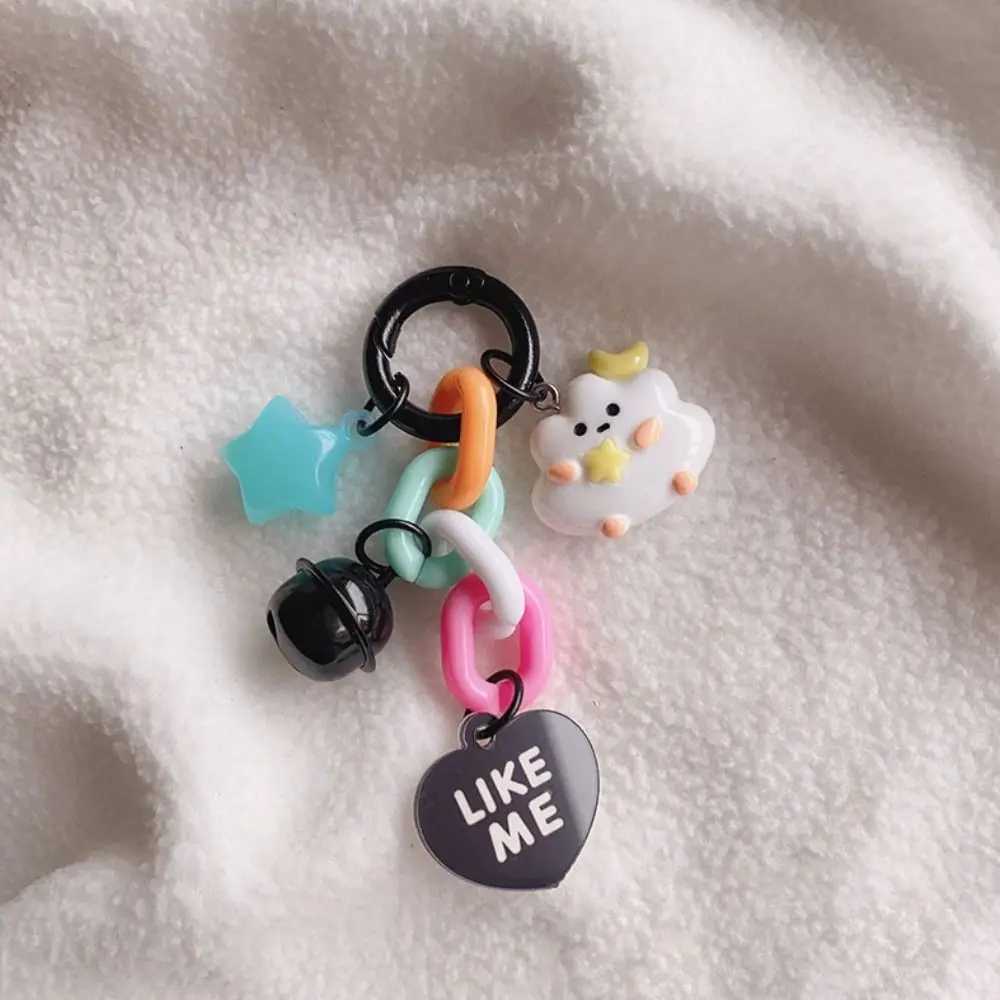 2024 Cute Cloud Star Keychain Creative Cartoon Pentagram Keychain Jewelry Accessories Mobile Bag DecorationXJ250319