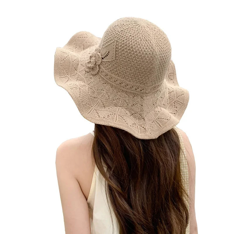 Versatile Temperament Spring and Summer Womens Hats Face Covering Sun Protection Outdoor Sun Hats Big Edge Sun Hats Fashionable 250320
