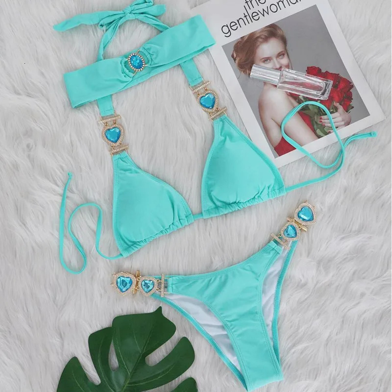 Sexy s Bikinis Swimsuits With Headband Women Swimwear Female Push Up Bikini Beach Swim Wear Bathing Suits Pool Bather 250320