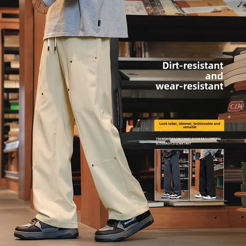 American style mens fashion autumn freight pants casual scene 250317