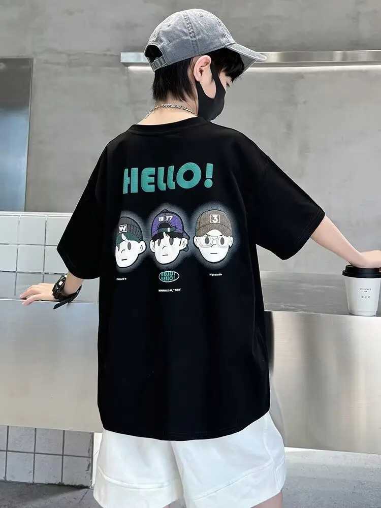 Fashionable summer childrens clothing for boys and girls American style cartoon cotton printed T-shirt childrens short sleeved top O-neck T-shirtT2503