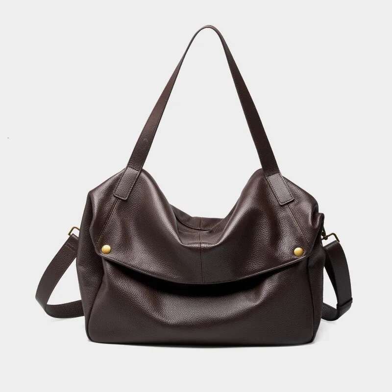 Women's Shoulder Genuine Leather Tote Casual Handbag For Women 2025 New Large Capacity Commuter Crossbody Bag Purses
