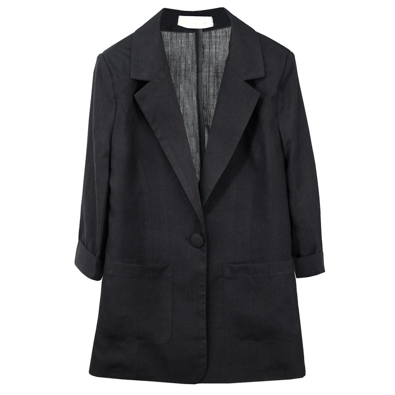 F317Stylish Women's Casual Suit Jacket with Loose Fitting for Easy Commuting