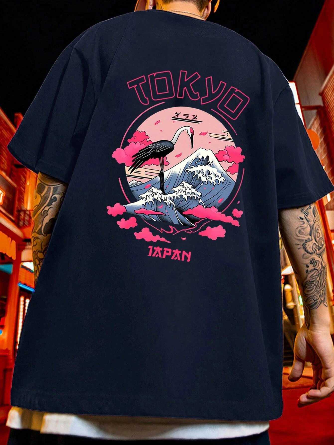 Tokyo mens cotton T-shirt luxury brand fashion plus size top casual short sleeved street clothing classic print new arrival T-shirt S-4XLT250319
