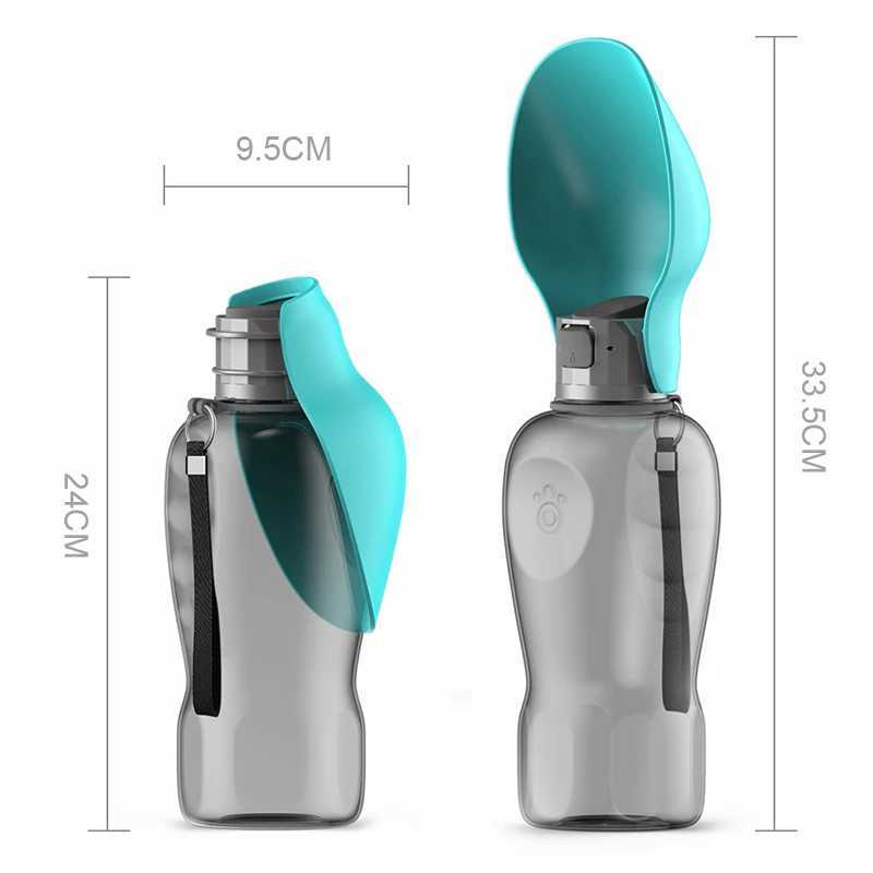 Foldable 800ml pet dog drinking bowl for hiking outdoor activities leak proof and dog drinking bowls Y250319