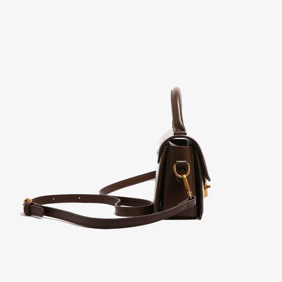 Small Leather Armpit Bags for Women Chain Shoulder Crossbody Bag Ladies Vintage Underarm Handbags Summer Y250319