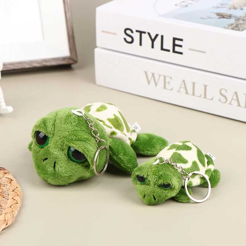 1 piece of 7/10CM cute plush turtle doll keychain soft filled toy keychain bag decoration pendant car keychain childrens giftXJ250319