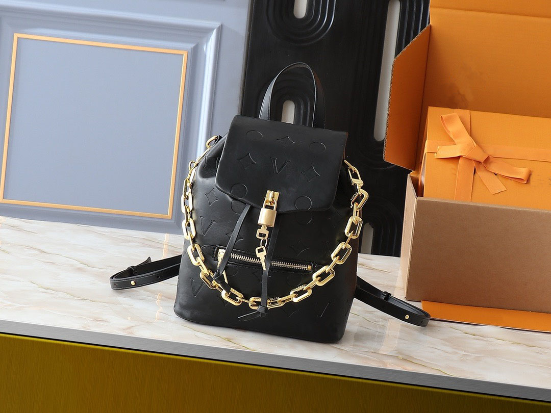 M13357 M13358 coussin backpack fashion Embossing design Shoulders schoolbag Genuine leather design tote bag clutch handbag travel luggage package