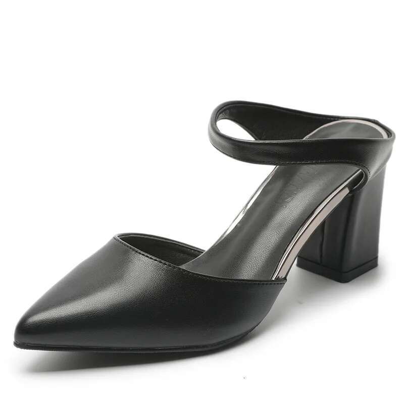 Wedge Heels Pointed Chunky High Heels Small Size Women Summer Sandal Female Block Heel Shoes Ladies Sandals