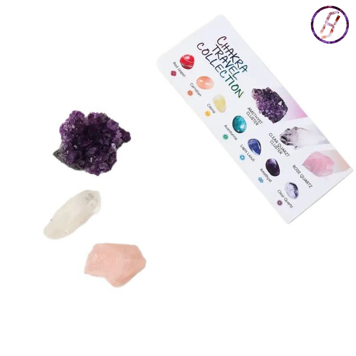 7 Chakra Healing Stones Set Natural Crystals for Energy Balance and Meditation (With Free E-Book) Natural Crystal Gift for Meditation