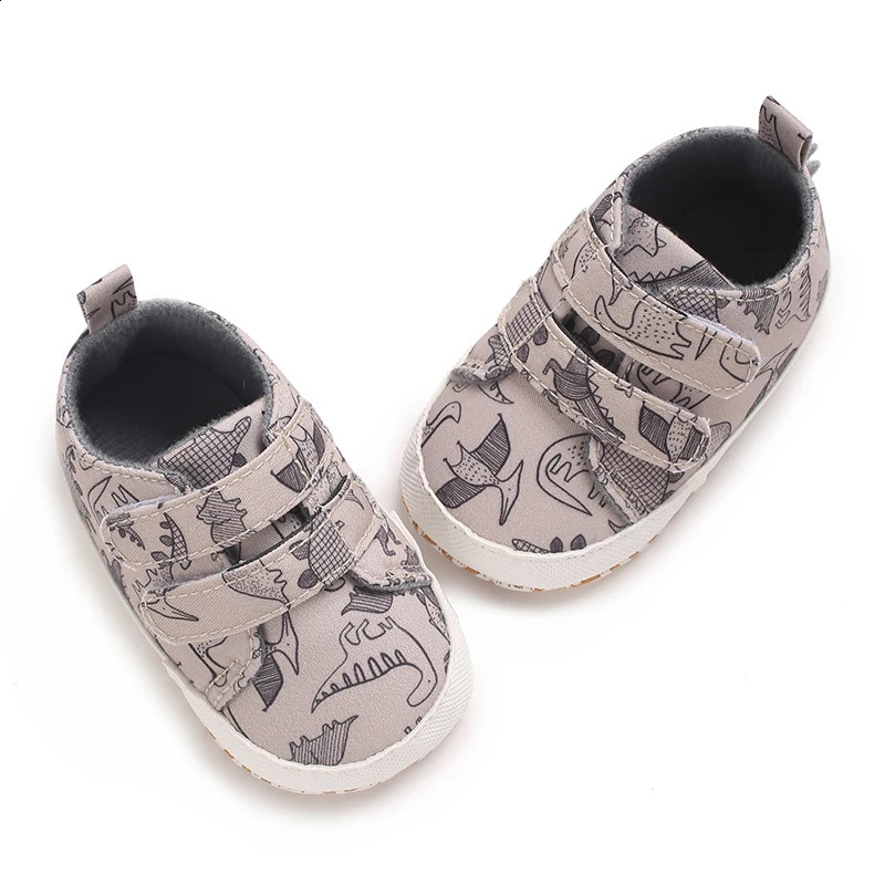 Baby Girls Boys Shoes Soft Sole Infant Sneakers Dinosaur Toddler Prewalker Camouflage born Cozy Slip-on First Walker Crib Sho 250319