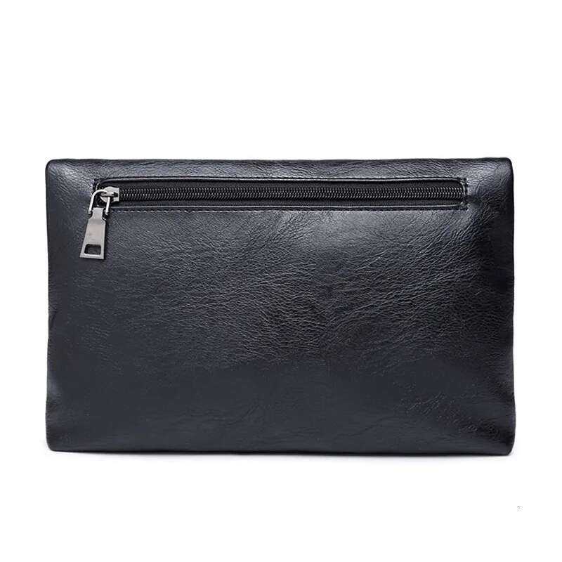 Simple Fashion Men's Business Folding For Men Hand Bag Soft PU Leather Clutch Male Handbag Purse Wallet