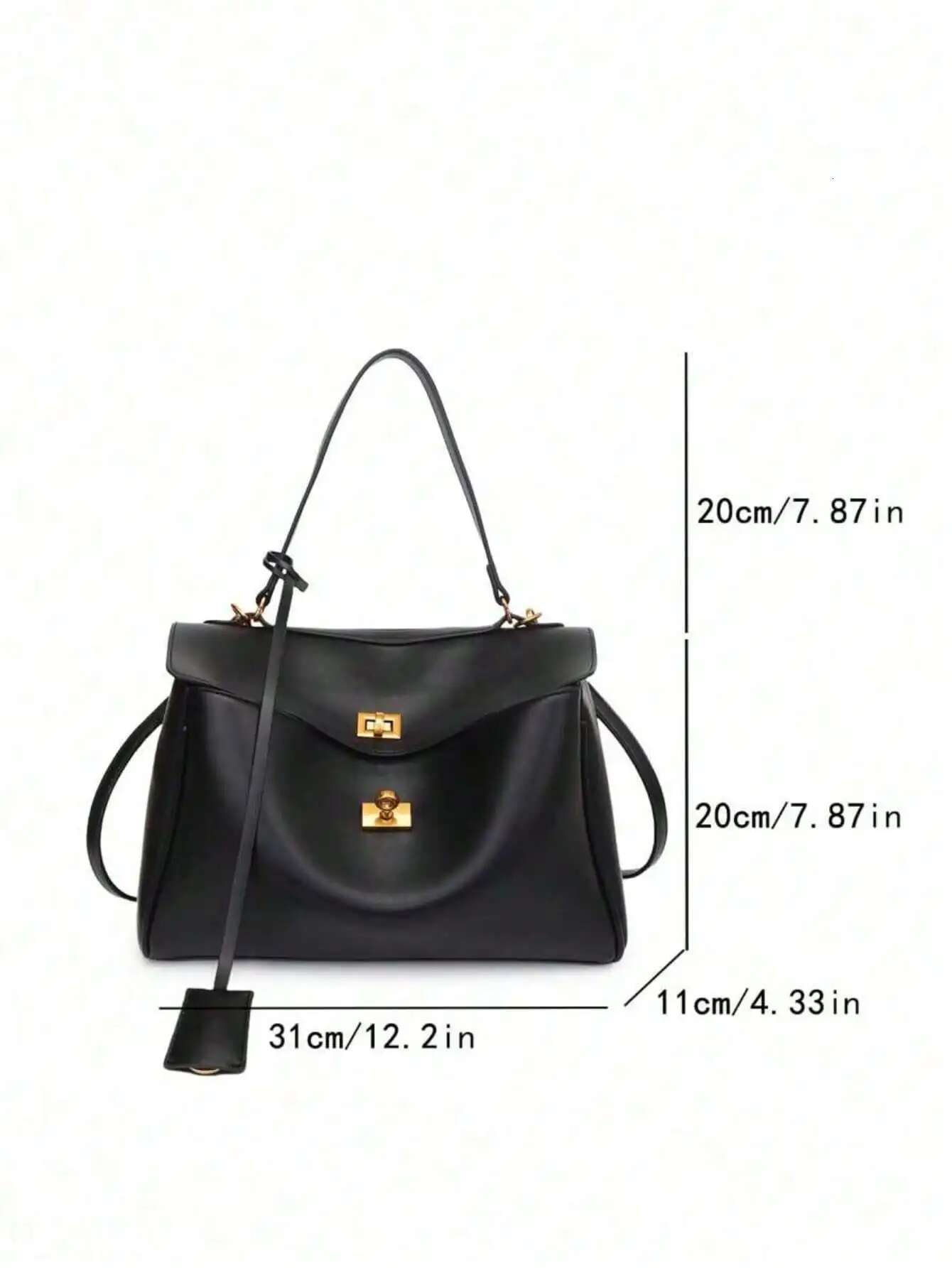 Fashionable Large Capacity Simple Vacation Style Casual & Urious One Shoulder Tote Bag, Multifunctional Shopping Bag