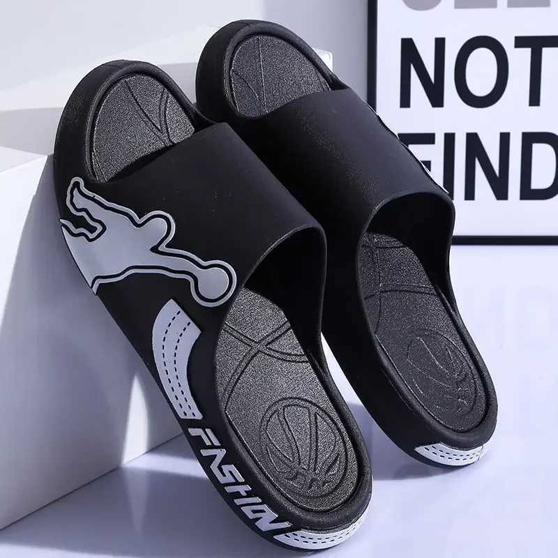 House indoor finger press mens shoes life Ro M slider flip cover walks around his bathroom 2025 style Y2k trend Eva Y250320