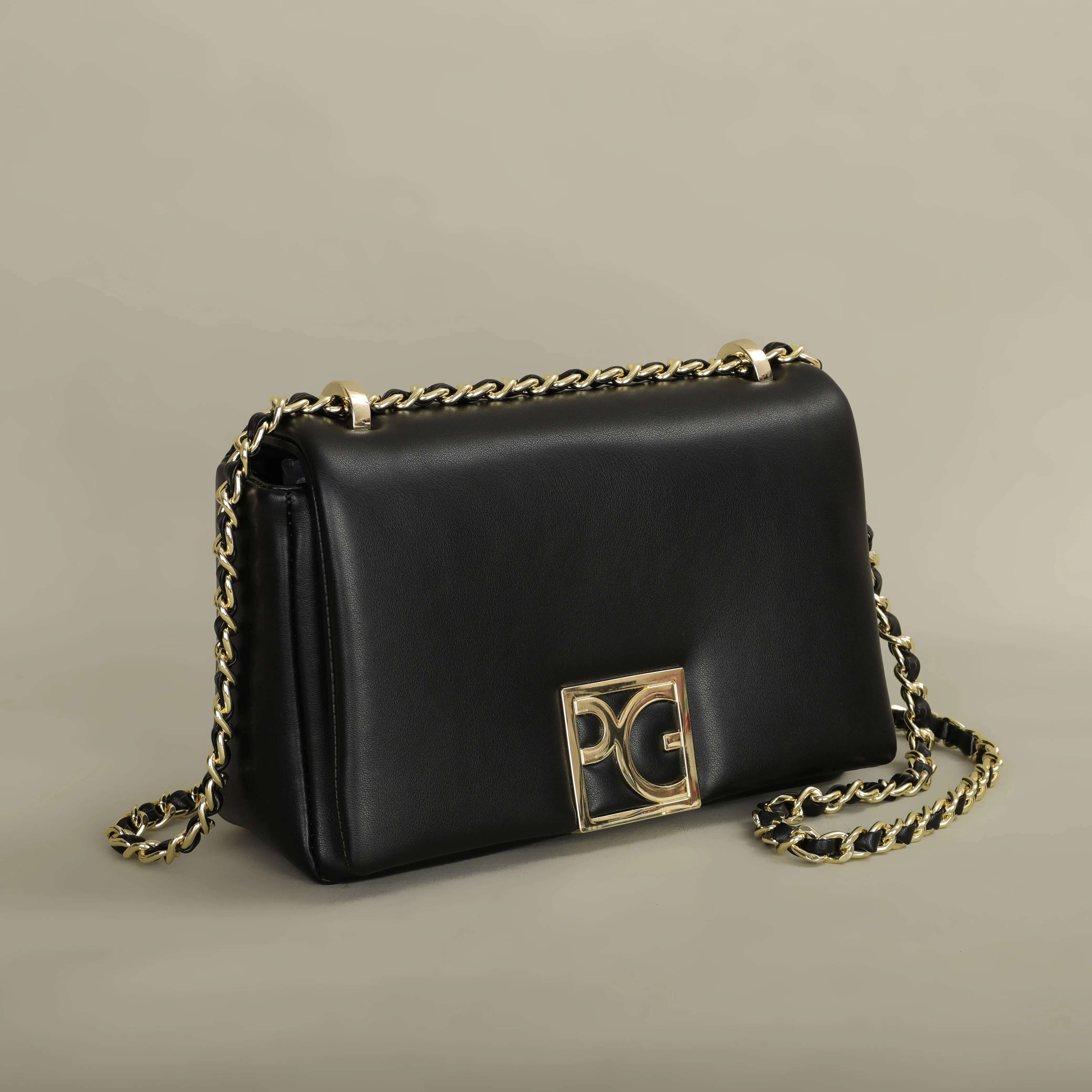 PG Classic Solid Design Exquisite And Elegant Bright Color Messenger 2024 New Women's Commuter Banquet Bag