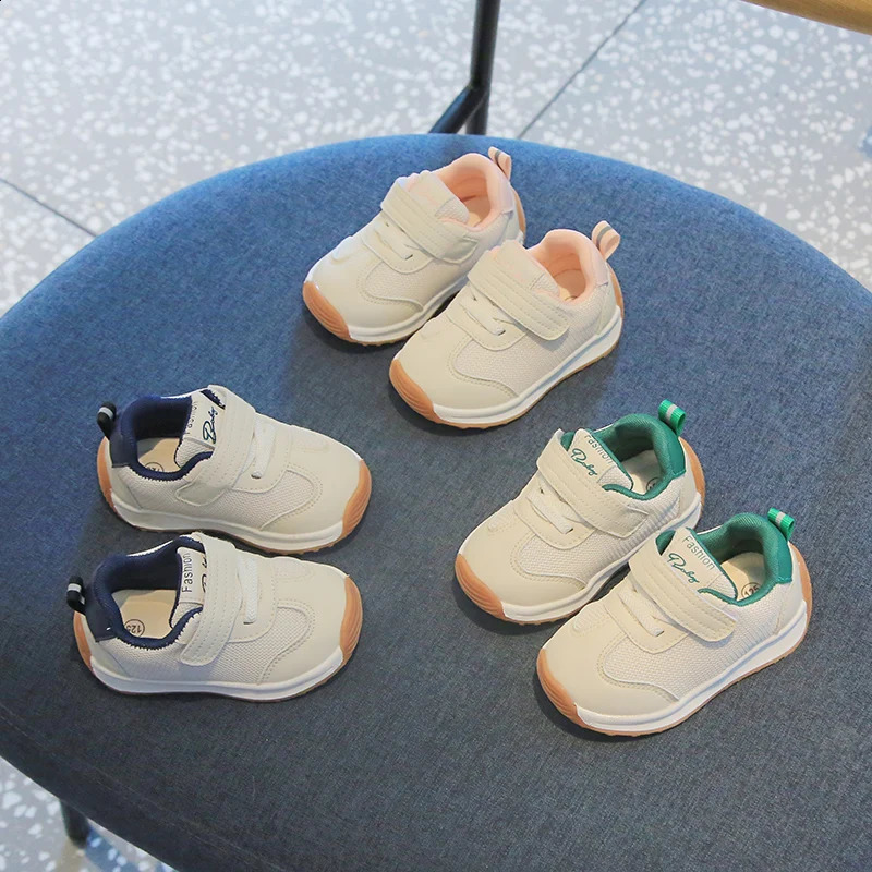 Baby Spring and Autumn High Quality Sneaker Outdoor Walking Shoes for Toddler Boys and Girls Air Mesh Breathable Rubber Sole 250319