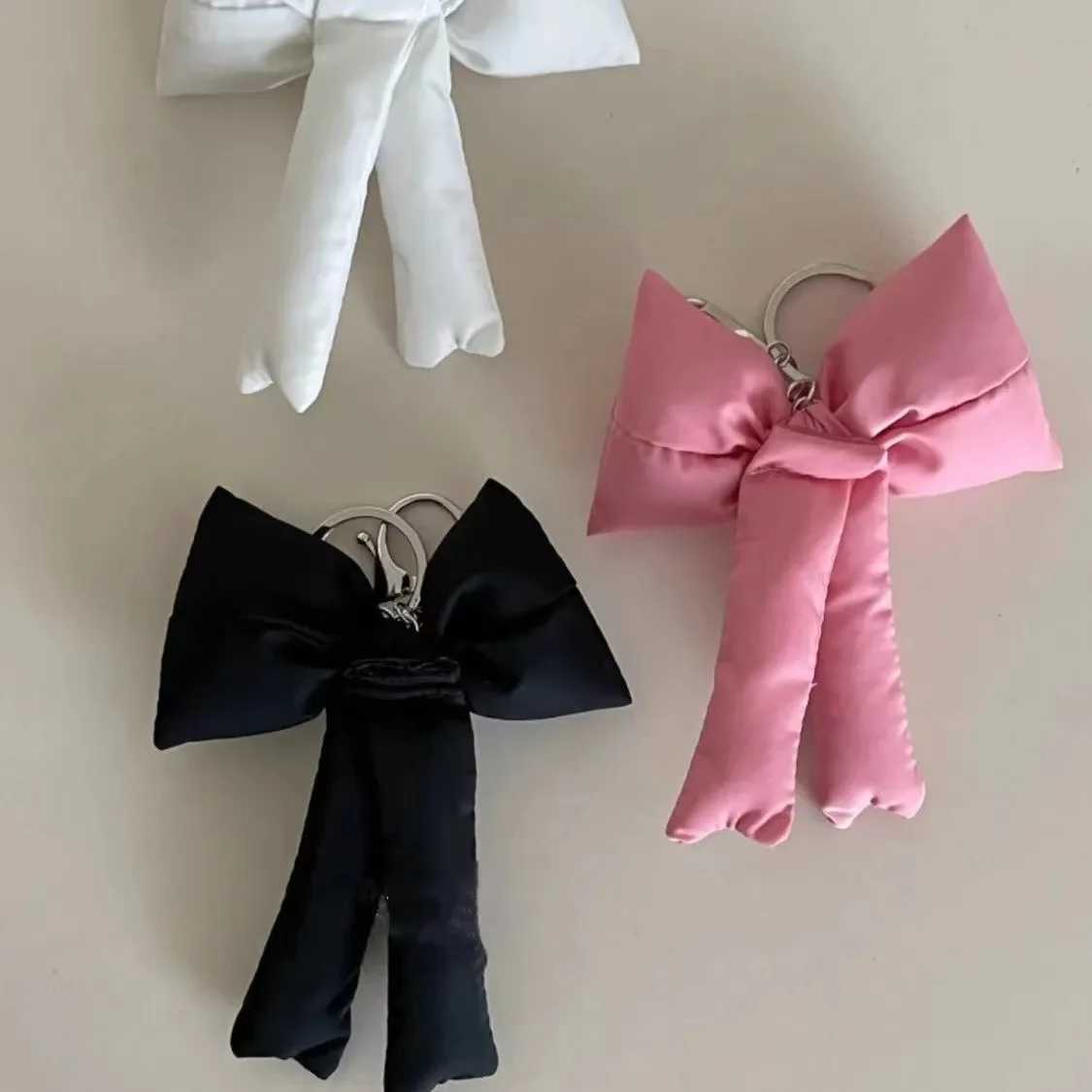 Y2K Sweet Bow Keychain Fashion 3D Bow Girl Keychain Fashion Bag PendantXJ250319