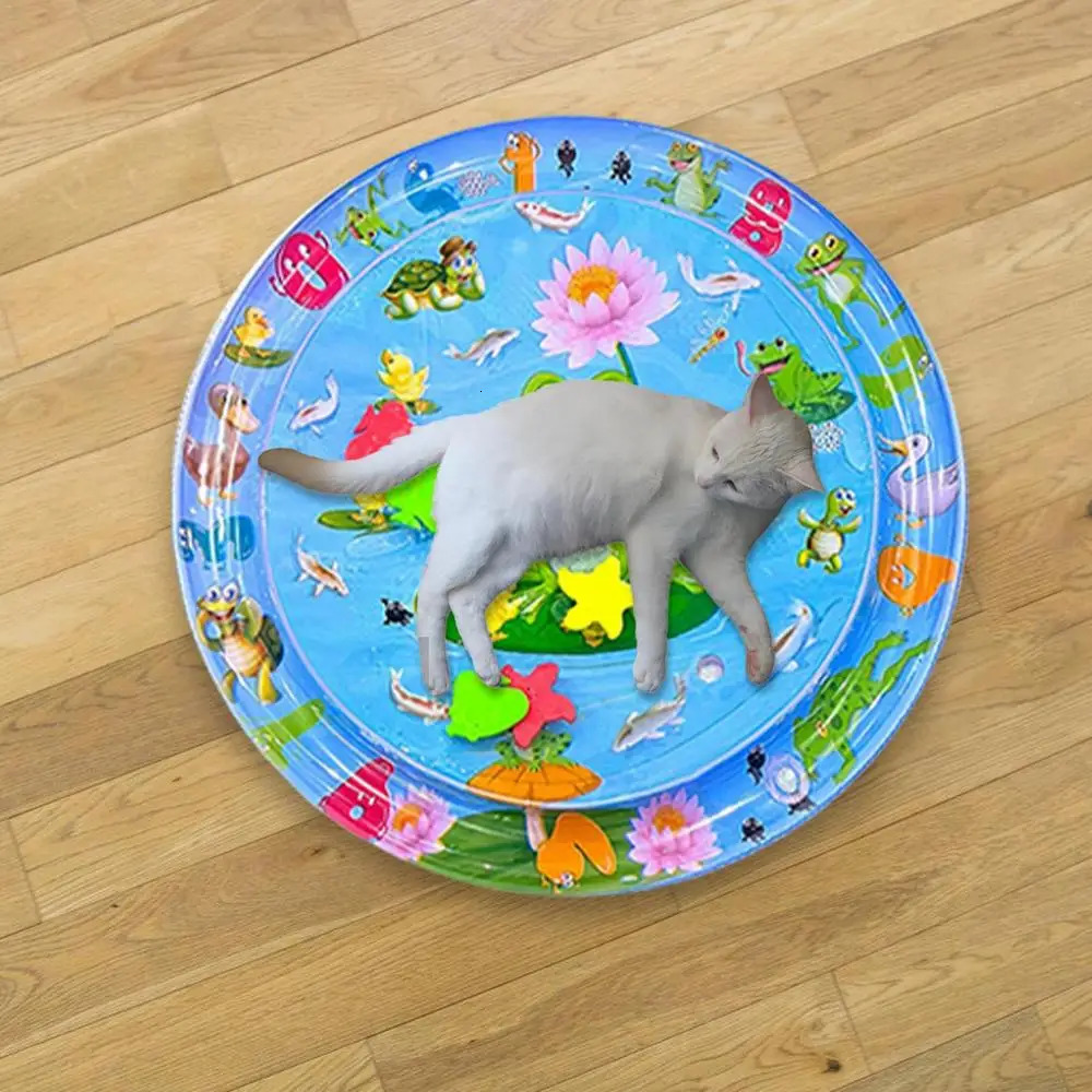 Sensory Water Play Mat For Cats Pad Thickened Playmat Pet Toy 250320