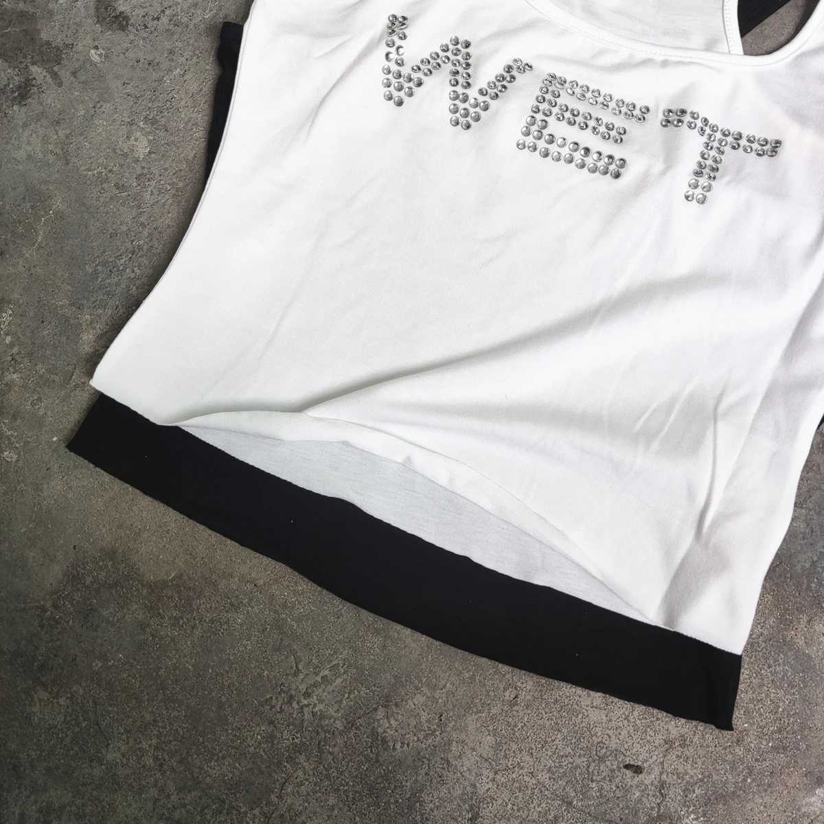 Yao888 With WET Stick Rhinestone Luxury Brand High Quality Men Women Tops Vest For Men Simple Summer Streetwear HipHop Tank TopXJ250319