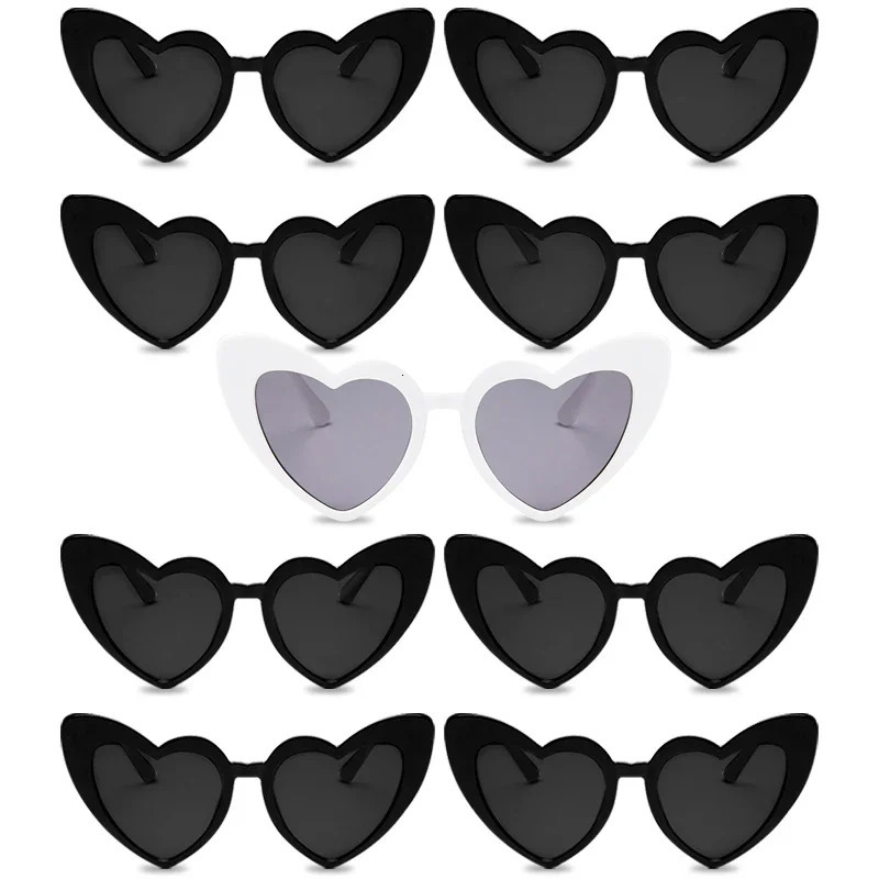 Bachelorette Party Heart Shaped Sunglasses Wedding Bridal Shower Decor Hen Supplies Bride To Be Bridesmaid Gift Glasses 250318