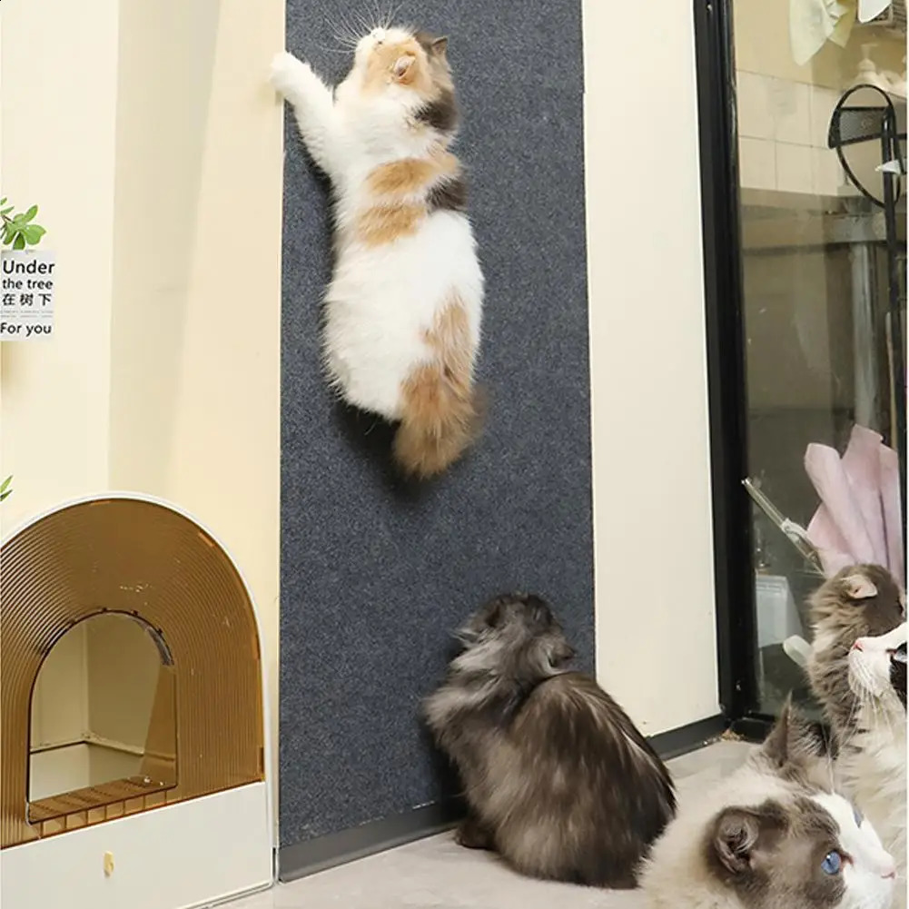 Cat scratch pad selfadhesive climbing decoration resistant sofa furniture protection anti slip fabric carpet K8C6 250312