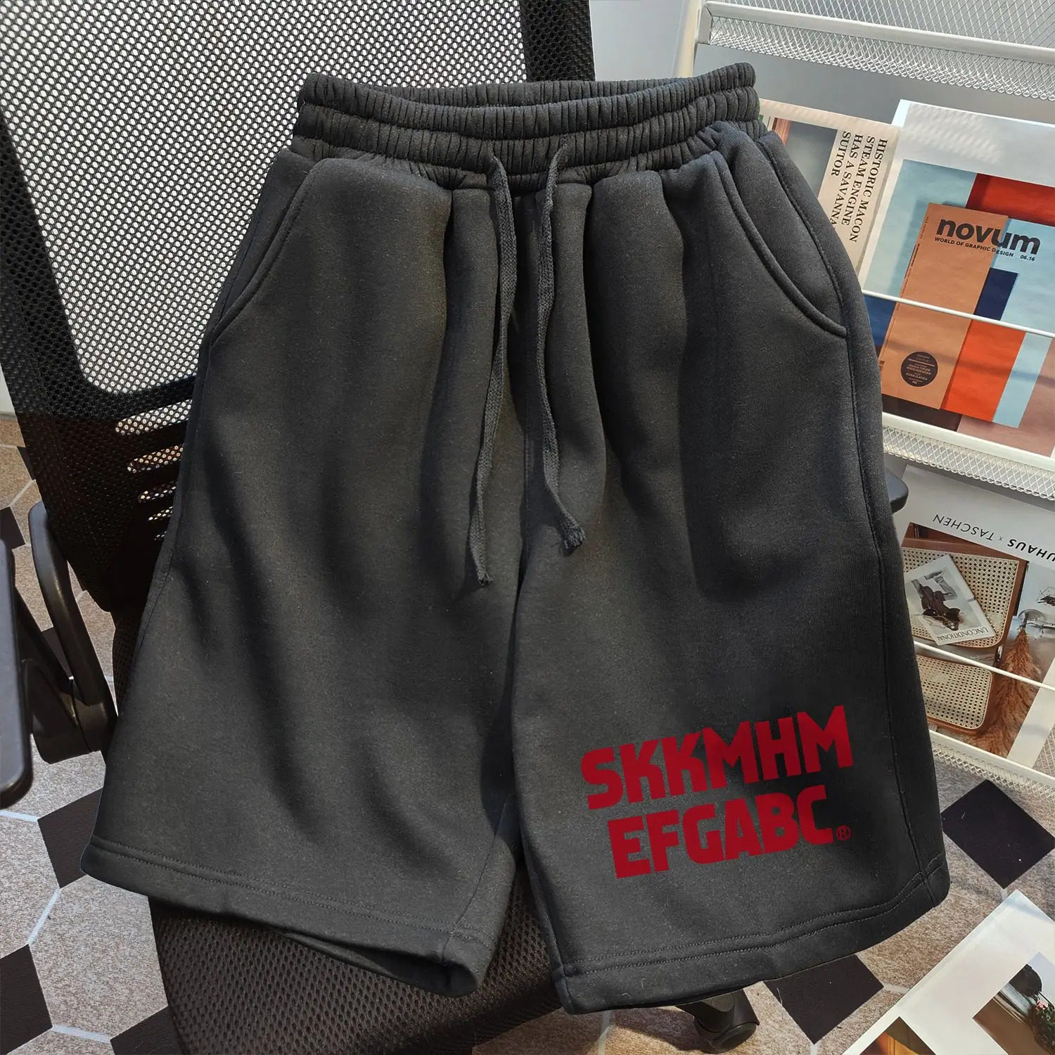 Summer Mens Casual Short Pants Printing Solid Elastic Waist Jogging Slim Shorts Holiday Breathable Baggy Oversized Trousers 250312