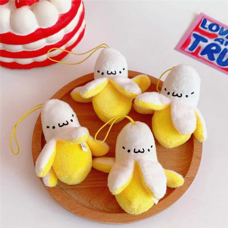 Cartoon Plush Banana Keychain Banana Pendant Doll Keychain Bag Car Keychain GiftXJ250319