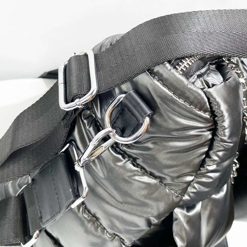Puffer Tote Underarm Bags For Women Designer Handbag Purses 2024 New In Large Capacity Chain Decorate Shoulder Crossbody