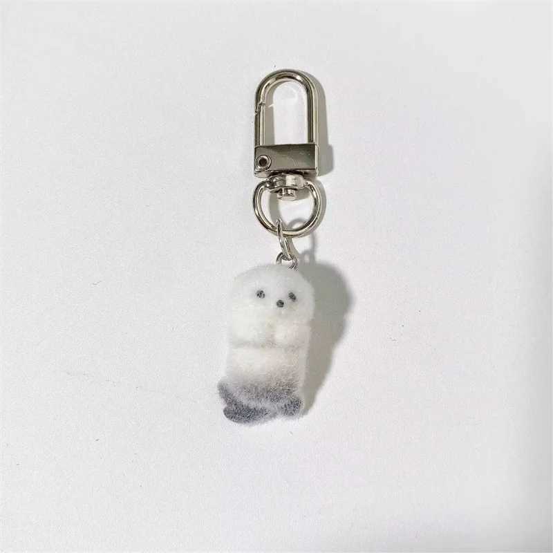 Cartoon Creative 3D Sea Otter Keychain Pendant Car Keychain Luxury Backpack Decoration Accessories GiftXJ250319