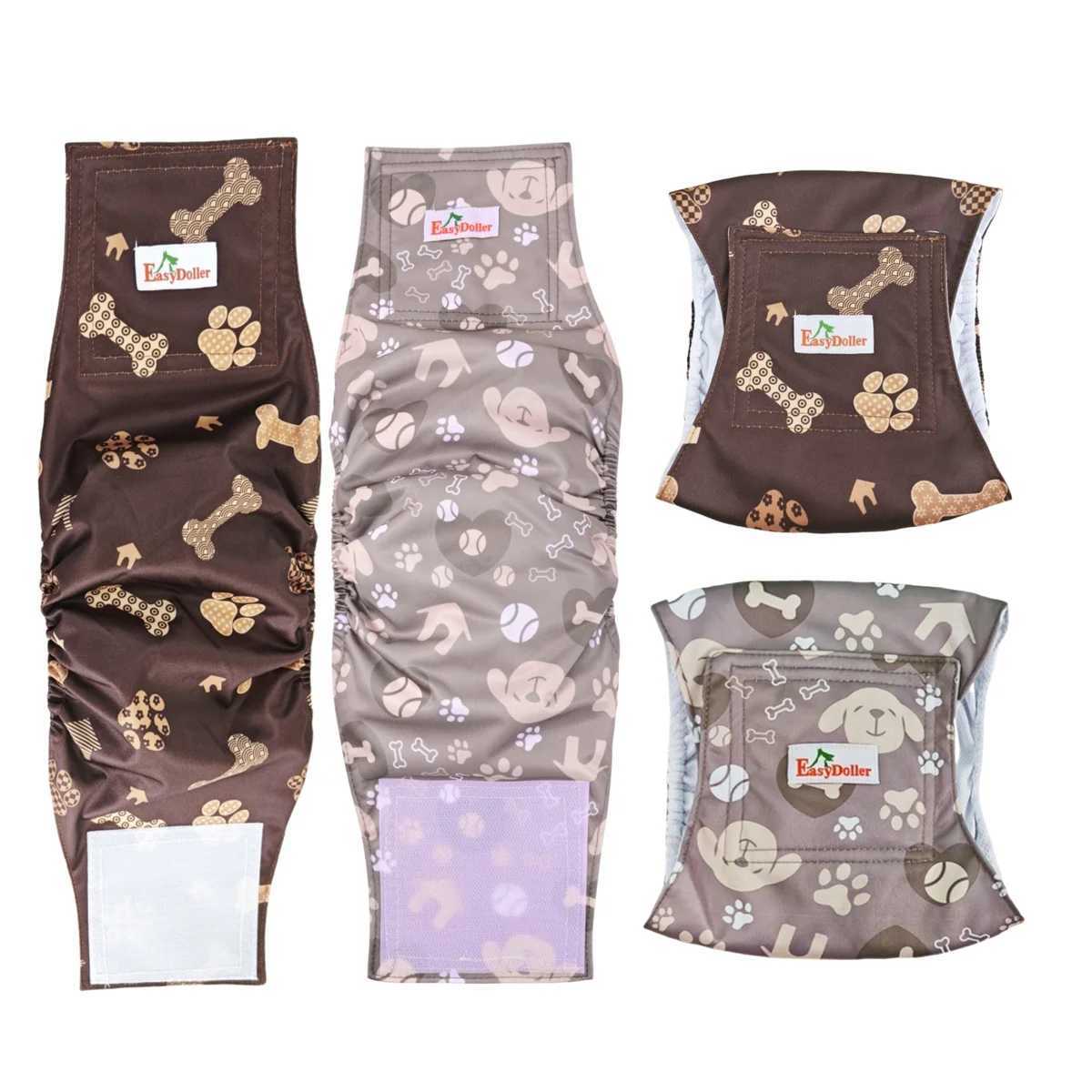 2 packs of pet dog diapers washable sanitary pants reusable pet dog diapers with abdominal packaging diapers Y250320