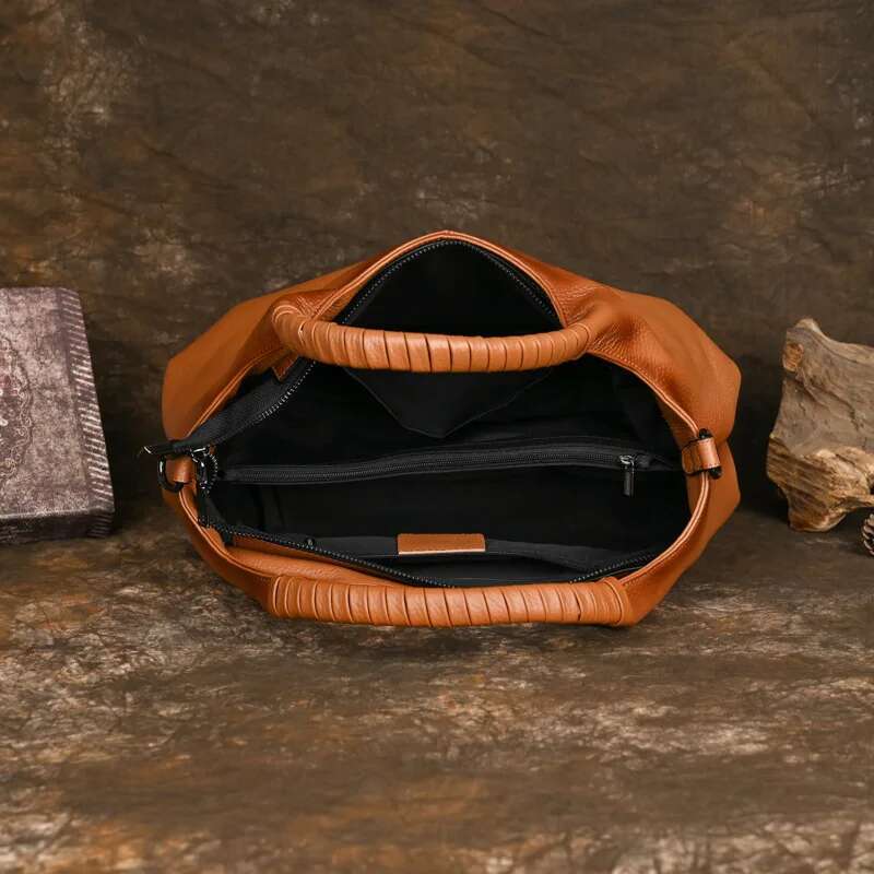 MOTAORA Large Capacity Women's Genuine Leather Handbag Casual Woman Tote Bag Soft Designer Solid Ladies Handbags 2025 New