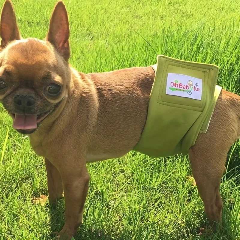 3 pieces of mens dog diapers reusable dog diapers washable pet belly packaging puppy underwear pet care cloth diapers (jeans) Y250320