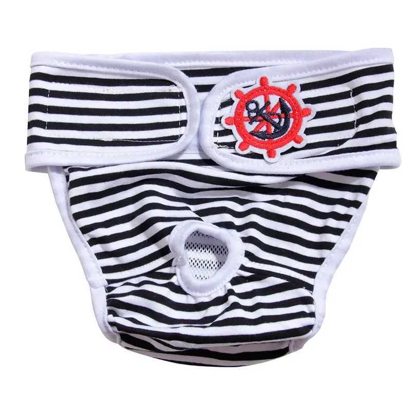 Striped womens dog diapers washable dog physiological pants suitable for small and medium-sized dog diapers underwear Chihuahua pet underwear S-Xxl Y2