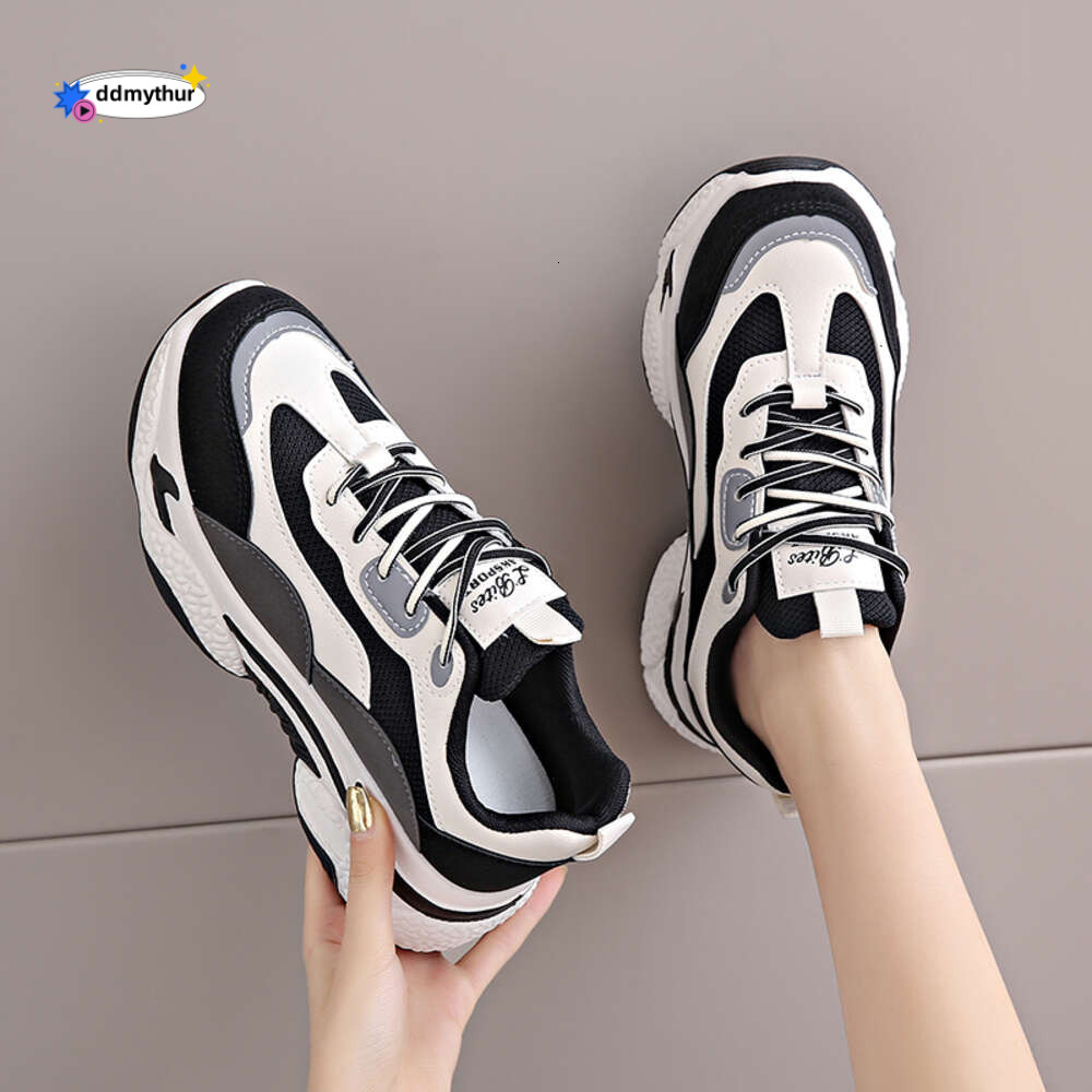 CRLAYDK Women's Fashion Chunky Sneakers Lace Up Platform Casual Running Walking Shoes Comfortable Dad Breathable Sport Tennis ddmythur