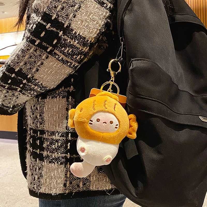 Cat Doll Keychain Plush Keychain Car Keychain Bag Pendant Cartoon Cat Earphone Pendant Bag Pendant AccessoriesXJ250319