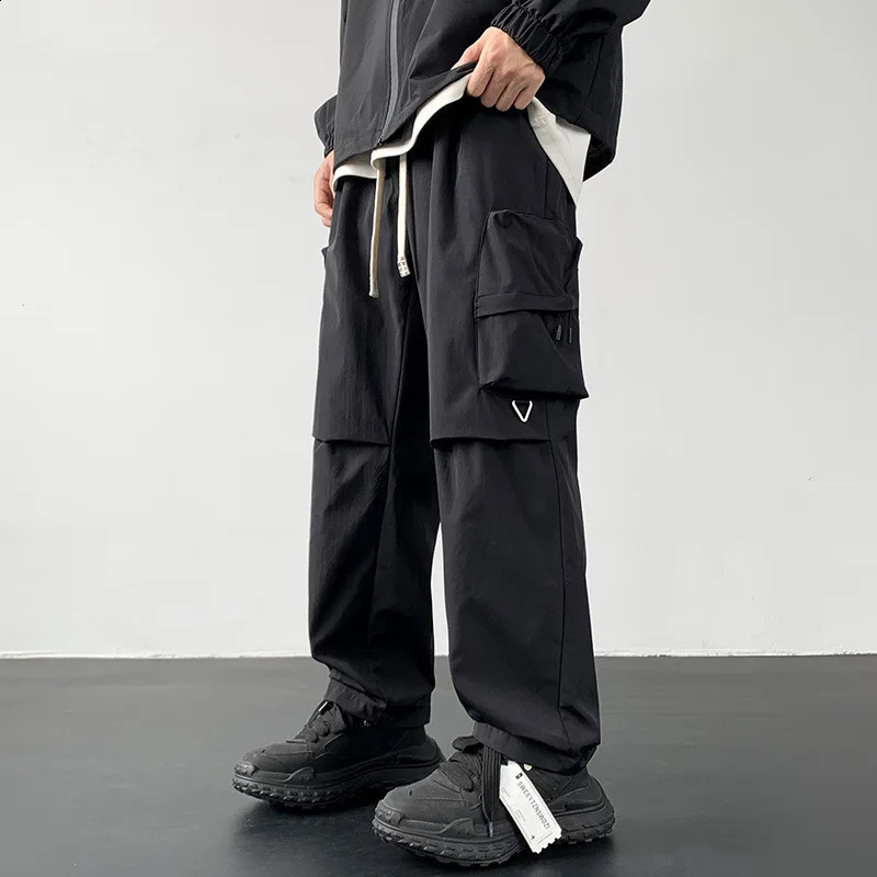 Sports pants for men Spring and Autumn freight fitness center largesized sports clothes loose fit 250317