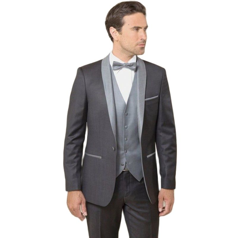 Customize Groom Tuxedos Groomsmen Men Wedding Suits Best man Suits Prom Clothing (Jacket+Pants+Vest+Tie) BM:699